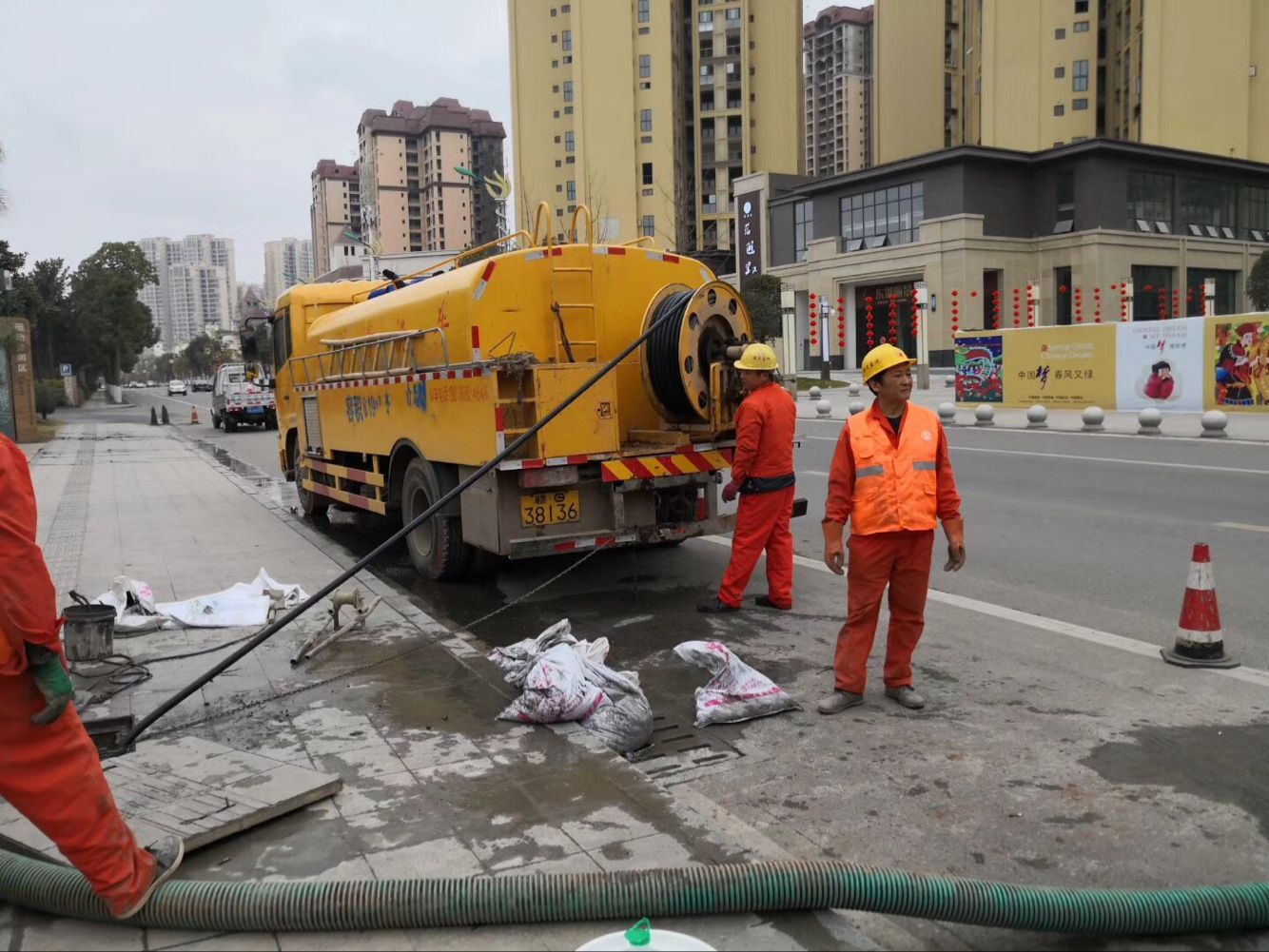 桥西排污管道清淤-管道清洗